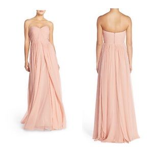 Mira Convertible Strapless Chiffon Gown (BLUSH)